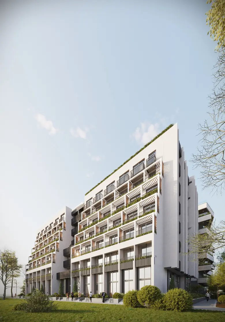 Pamje e fasadës së Albsun Residence