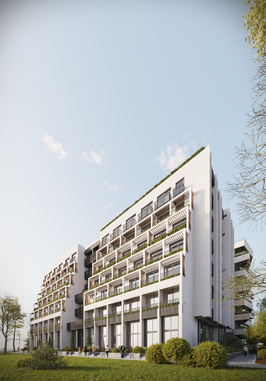 Pamje e fasadës së Albsun Residence