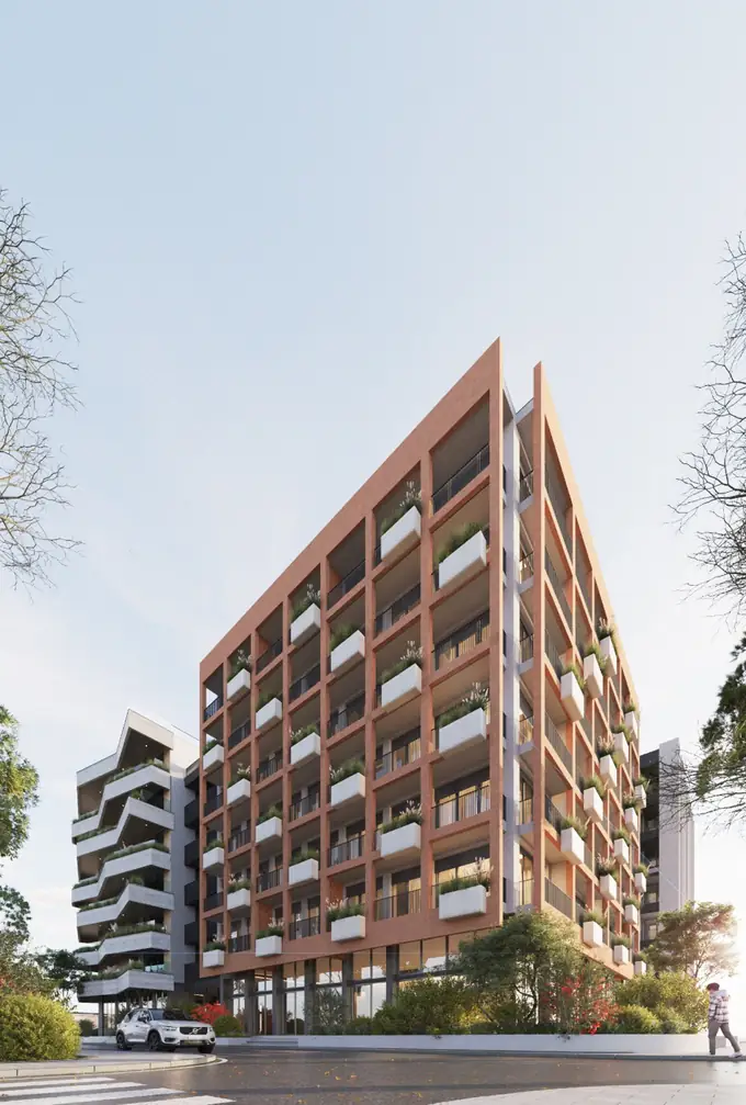 Pamje e fasadës kryesore të Albsun Residence