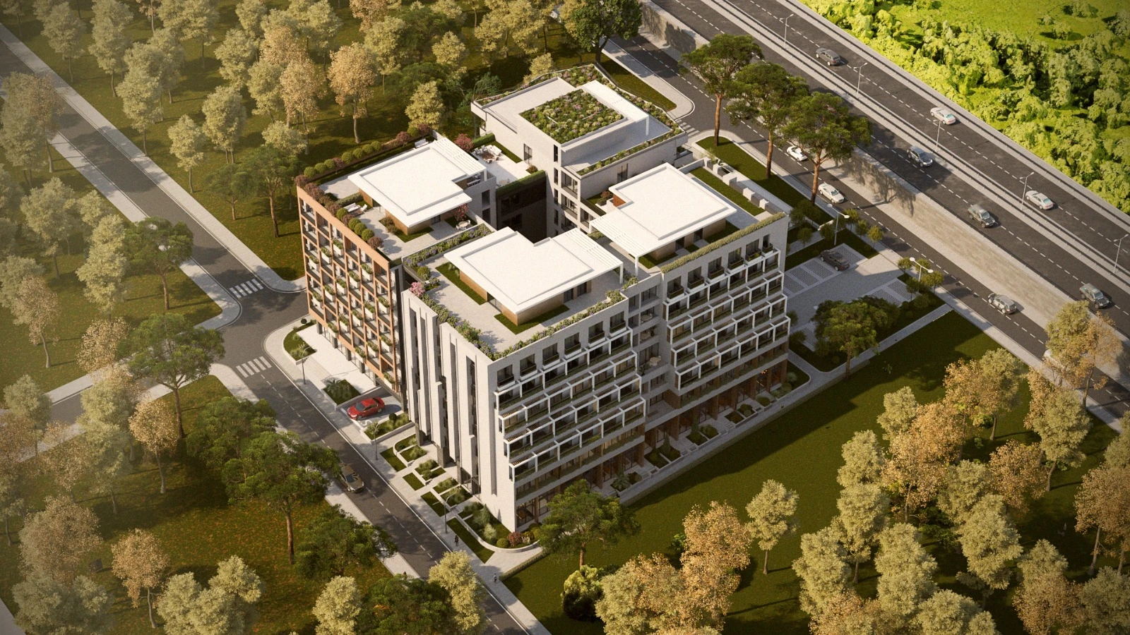 Pamje ajrore e Albsun Residence